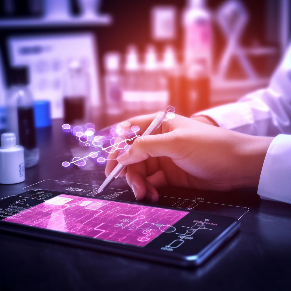 Medical technology and research illustration